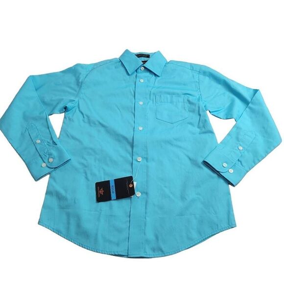 Dockers turquoise longsleeve button-down shirt 10 - Picture 1 of 4